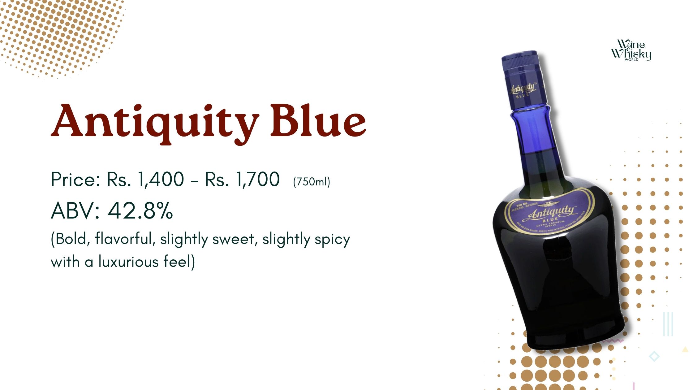 Antiquity Blue - best whisky under 2000